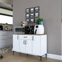 Hanah Home Gabinete Multipropósito Blanco y Nuez
